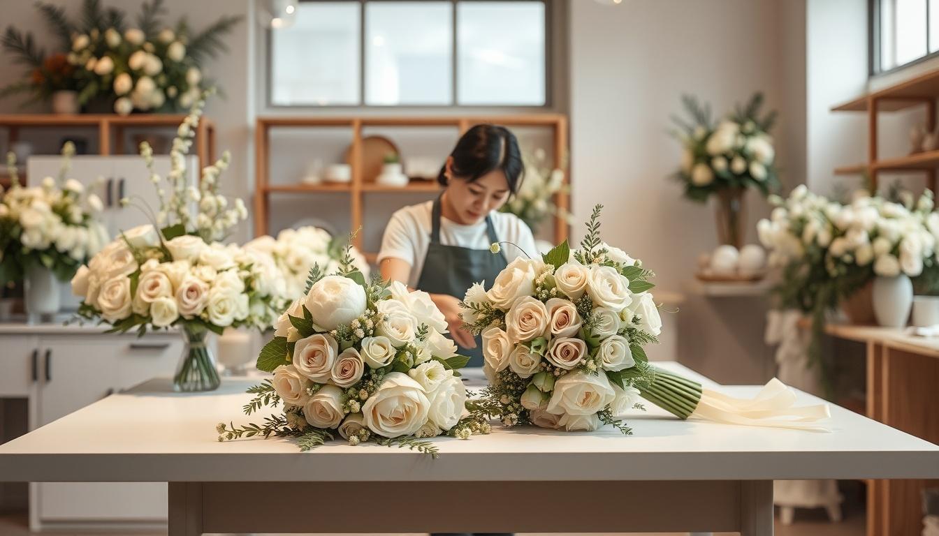 結婚式の花を美しくまとめる